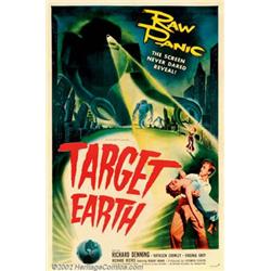 Target Earth (Allied Artists, 1954). One Sheet (27" X 41"). In a deserted Chicago, two people, Fr...