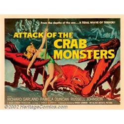 Attack of the Crab Monsters (Allied Artists, 1957). Half Sheet (22" X 28"). This is considered to...