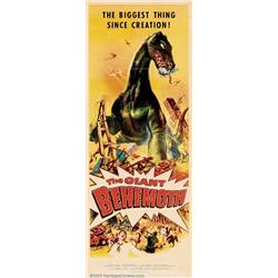 Giant Behemoth (Allied Artists, 1959). Insert (14" X 36"). Immense, radioactive dinosaur invades...