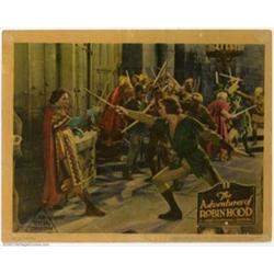 Adventures of Robin Hood (Warner Brothers, 1938). Single Lobby Card (11" X 14"). This colorful ta...