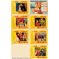 Adventures of Robin Hood (Warner Brothers, R-1948). Partial Set of Lobby Cards - 7 (11" X 14"). B...