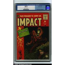 Impact #2 Gaines File pedigree 3/12 (EC, 1955) CGC NM 9.4 Cream to off-white pages. This is the f...