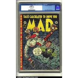 Mad #2 (EC, 1952) CGC VF/NM 9.0 Off-white pages. Here is the classic second issue of a title that...