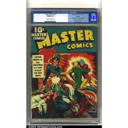 Master Comics #22 Rockford pedigree (Fawcett, 1942) CGC VF/NM 9.0. Captain Marvel, Jr. moves over...