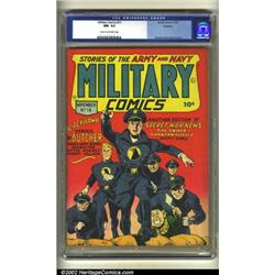 Military Comics #13 Rockford pedigree (Quality) CGC NM- 9.2 Cream to off-white pages. Blackhawk i...
