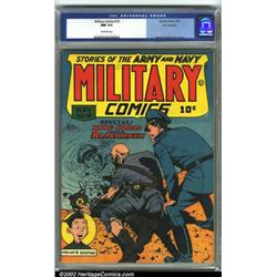 Military Comics #19 San Francisco pedigree (Quality, 1943) CGC NM 9.4 Off-white pages. Reed Crand...