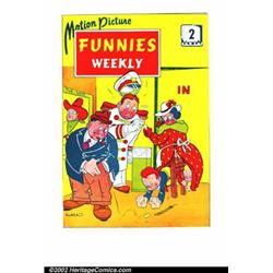 Motion Picture Funnies Weekly set of #2-4 (First Funnies, Inc., 1939). Here is a set of cover pro...