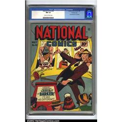 National Comics #42 Crowley pedigree (Quality, 1944) CGC NM 9.4 Cream to off-white pages. A vinta...