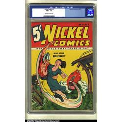 Nickel Comics #3 (Fawcett, 1940) CGC NM+ 9.6 Off-white to white pages. Offered here is surely the...