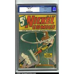 Nickel Comics #8 Allentown pedigree (Fawcett, 1940) CGC NM- 9.2 Off-white pages. With an exciting...