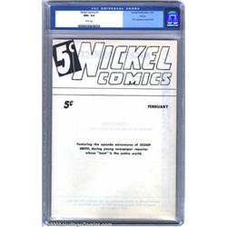Nickel Comics #1 Ashcan (Fawcett, 1940) CGC NM+ 9.6 White pages. Some three months before the fir...