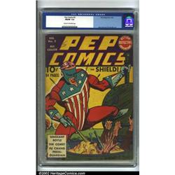Pep #2 (MLJ, 1940) CGC FN/VF 7.0 Cream to off-white pages. The patriotic superhero, The Shield, p...