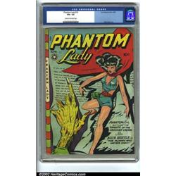 Phantom Lady #13 (Fox, 1947) CGC VG+ 4.5 Cream to off-white pages. This is the first issue of the...