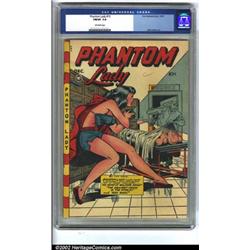 Phantom Lady #15 (Fox, 1947) CGC FN/VF 7.0 Off-white pages. Matt Baker created another headlight...