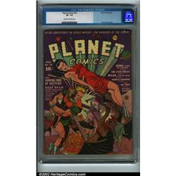 Planet Comics #18 (Fiction House, 1942) CGC VF- 7.5 Cream to off-white pages. Presented here is a...