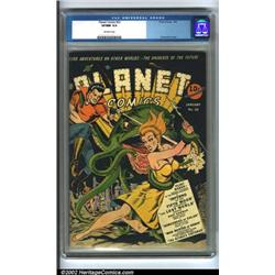 Planet Comics #22 (Fiction House, 1943) CGC VF/NM 9.0 Off-white pages. Zolnerowich covers are as...