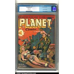 Planet Comics #26 (Fiction House) CGC VF- 7.5 Off-white pages. This cover has it all! Beautiful b...