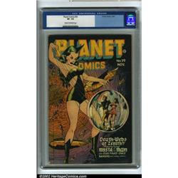Planet Comics #39 (Fiction House, 1945) CGC VF- 7.5 Cream to off-white pages. Here is an incredib...