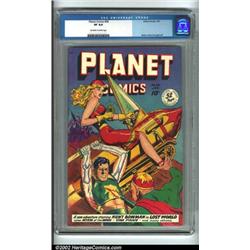 Planet Comics #58 (Fiction House, 1949) CGC VF 8.0 Off-white to white pages. Check out this cover...