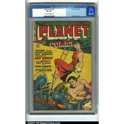Planet Comics #62 (Fiction House, 1949) CGC VF+ 8.5 Cream to off-white pages. "Aztarn, Voltan Sup...