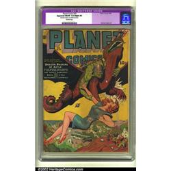 Planet Comics Lot (Fiction House, 1941 and 1944). This lot consists of three Planet Comics, all o...
