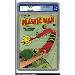 Plastic Man #17 Mile High pedigree (Quality, 1949) CGC VF+ 8.5 Off-white to white pages. This one...