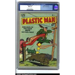 Plastic Man #18 Mile High pedigree (Quality, 1949) CGC NM+ 9.6 Off-white to white pages. This is...