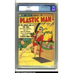 Plastic Man #26 Mile High pedigree (Quality, 1950) CGC NM 9.4 Off-white to white pages. The "like...