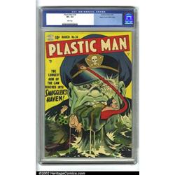 Plastic Man #34 Mile High pedigree (Quality, 1952) CGC VF+ 8.5 White pages. As you can tell from...