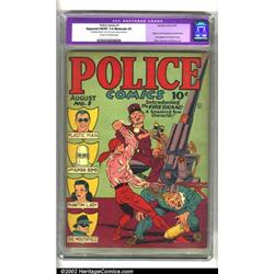 Police Comics #1 (Quality, 1941) CGC Apparent FN/VF 7.0 Moderate (P) Cream to off-white pages. Ja...