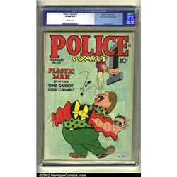 Police Comics #75 Mile High pedigree (Quality, 1948) CGC VF/NM 9.0 Off-white pages. "Plastic Man...