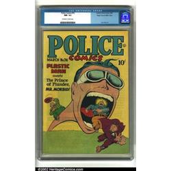 Police Comics #76 Mile High pedigree (Quality, 1948) CGC NM- 9.2 Off-white to white pages. Jack C...