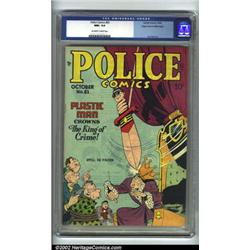 Police Comics #83 Mile High pedigree (Quality, 1948) CGC NM+ 9.6 Off-white to white pages. A trul...