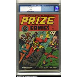 Prize Comics #5 Mile High pedigree (Feature, 1940) CGC VF 8.0 White pages. This title was Prize C...
