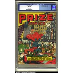 Prize Comics #20 Mile High pedigree (Feature, 1942) CGC NM 9.4 Off-white pages. One look at the i...
