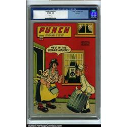 Punch Comics #16 Big Apple pedigree (Chesler, 1946) CGC VF/NM 9.0 White pages. Here is an incredi...