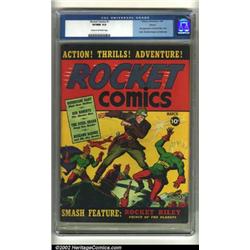 Rocket Comics #1 Denver pedigree (Hillman Publications, 1940) CGC VF/NM 9.0 Cream to off-white pa...
