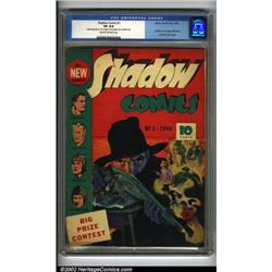 Shadow Comics #1 (Street and Smith, 1940) CGC VG 4.0 Cream to off-white pages. From the airwaves...
