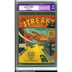 Silver Streak Comics #9 (Lev Gleason, 1941) CGC Apparent VF- 7.5 Slight (A) Off-white to white pa...