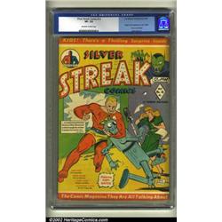 Silver Streak Comics #10 (Lev Gleason, 1941) CGC VF- 7.5 Off-white to white pages. Bob Pool deliv...