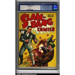 Slam-Bang Comics #1 Mile High pedigree (Fawcett, 1940) CGC VF+ 8.5 White pages. From an overall f...