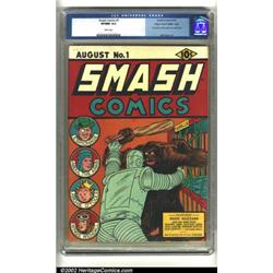 Smash Comics #1 Mile High pedigree (Quality, 1939) CGC VF/NM 9.0 White pages. A stunning key issu...