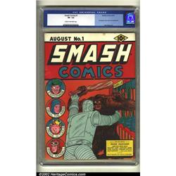 Smash Comics #1 (Quality, 1939) CGC VF- 7.5 Cream to off-white pages. Overstreet notes this to be...