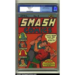 Smash Comics #9 Mile High pedigree (Quality, 1940) CGC NM 9.4 White pages. It's difficult to appr...