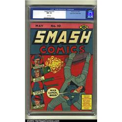 Smash Comics #10 Mile High pedigree (Quality, 1940) CGC NM- 9.2 White pages. This copy is clean a...