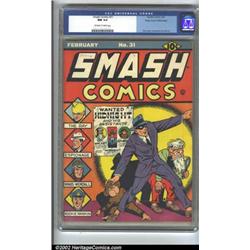 Smash Comics #31 Mile High pedigree (Quality, 1942) CGC NM 9.4 Off-white to white pages. This is...