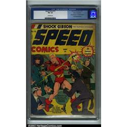 Speed Comics #13 Cosmic Aeroplane pedigree (Harvey, 1941) CGC FN- 5.5 Off-white pages. This obscu...