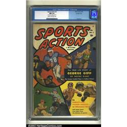 Sports Action #2 Double Cover (Atlas, 1950) CGC NM 9.4 Cream to off-white pages. How about this:...