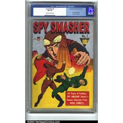 Spy Smasher #1 (Fawcett, 1941) CGC FN- 5.5 Cream to off-white pages. This premiere issue features...