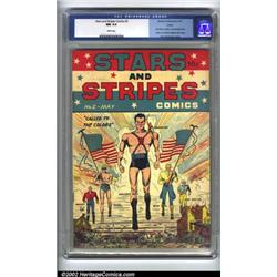 Stars and Stripes Comics #2 (#1) Larson pedigree (Centaur, 1941) CGC NM 9.4 White pages. This boo...
